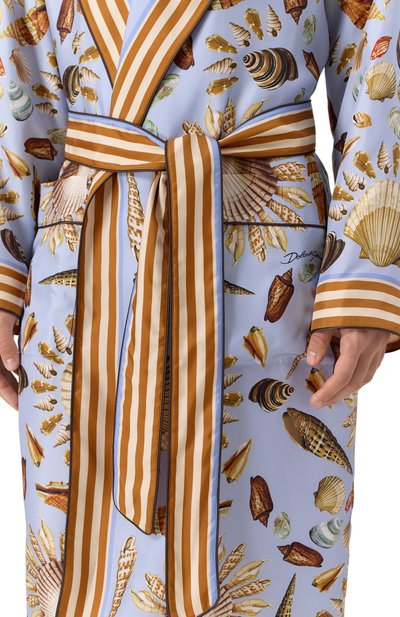Шелковый халат DOLCE & GABBANA, арт. G031TT/HI1ZB, фото 5