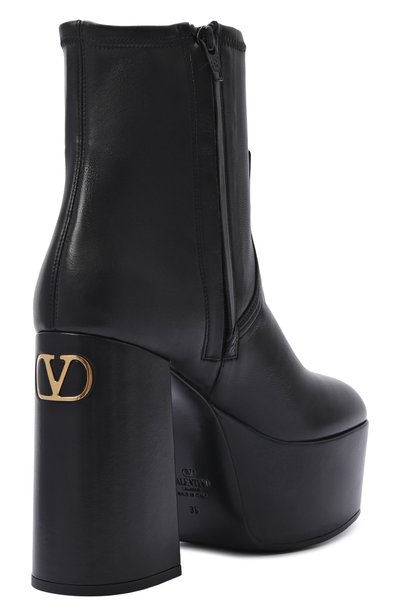 Кожаные ботильоны fawcette 120 VALENTINO черного цвета по цене 198500 руб., арт. 9W2S0PV8/HZX, фото 5 Кожаные ботильоны fawcette 120 VALENTINO, арт. 9W2S0PV8/HZX, фото 5