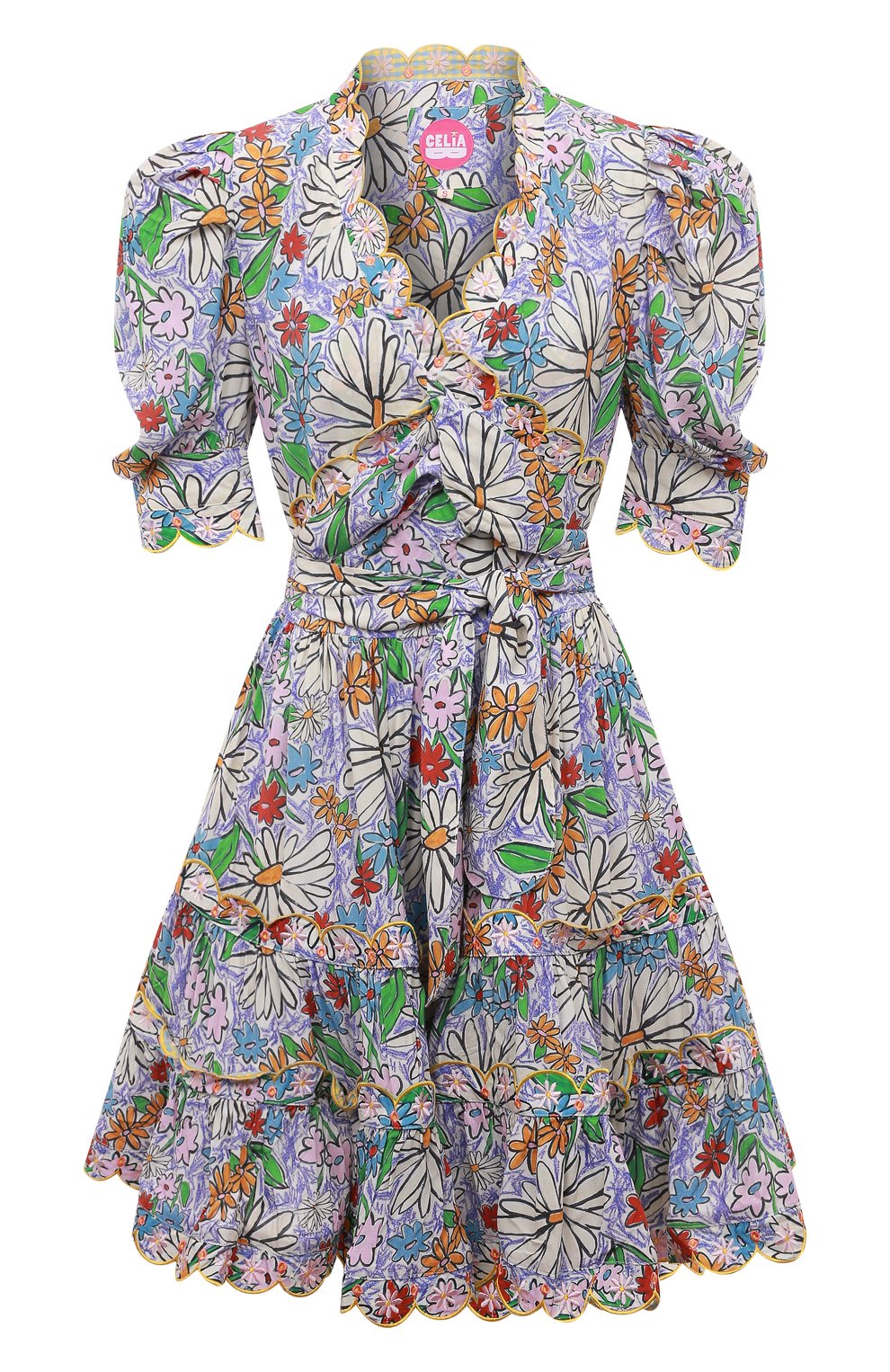 Платье из вискозы CELIAB сиреневого цвета по цене 46300 руб., арт. SS22-CB-D15-B, фото 1 Платье из вискозы CELIAB, арт. SS22-CB-D15-B, фото 1