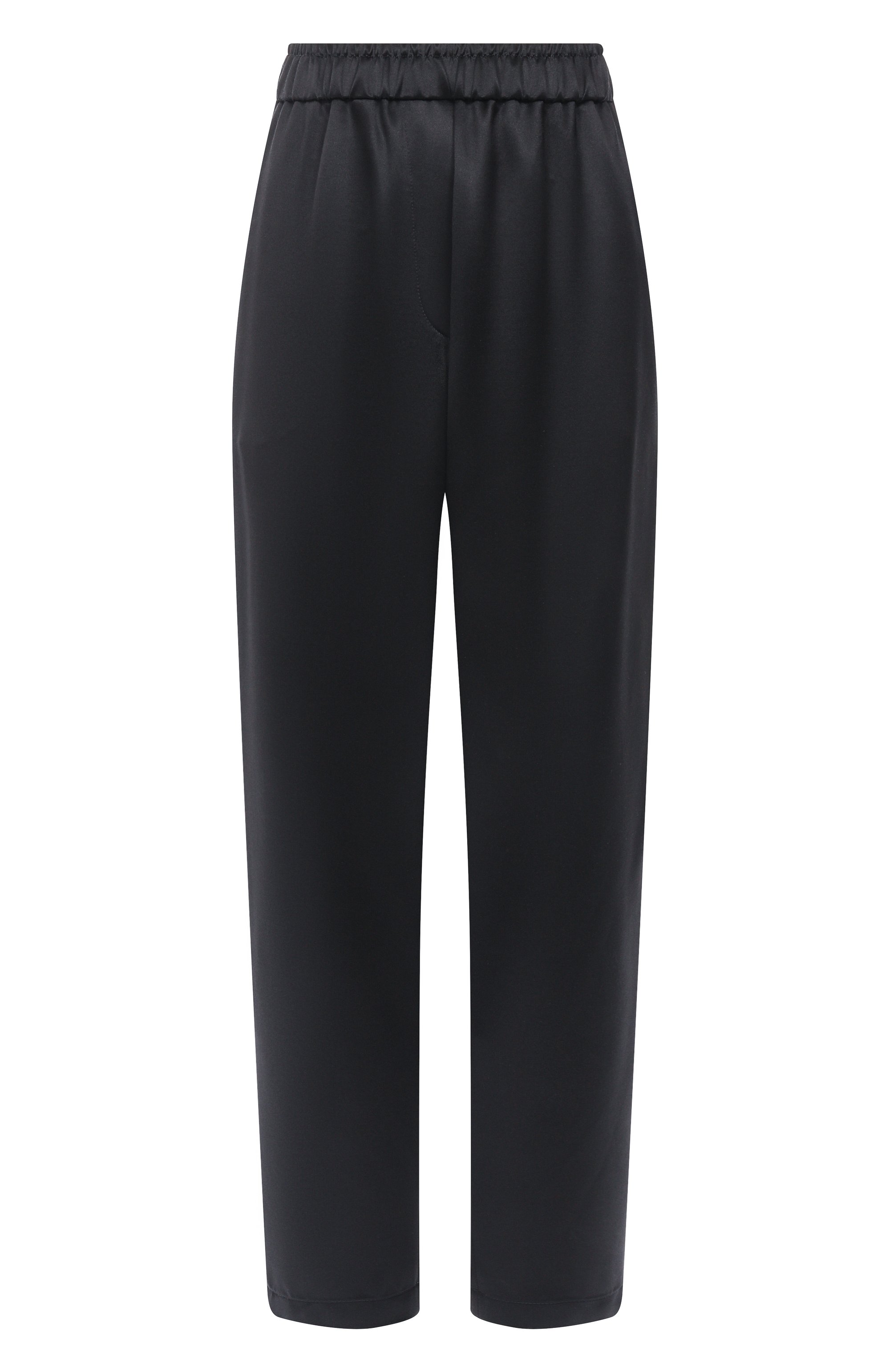 Шелковые брюки GIORGIO ARMANI черного цвета по цене 272500 руб., арт. GW001876/TE15808, фото 1 Шелковые брюки GIORGIO ARMANI, арт. GW001876/TE15808, фото 1