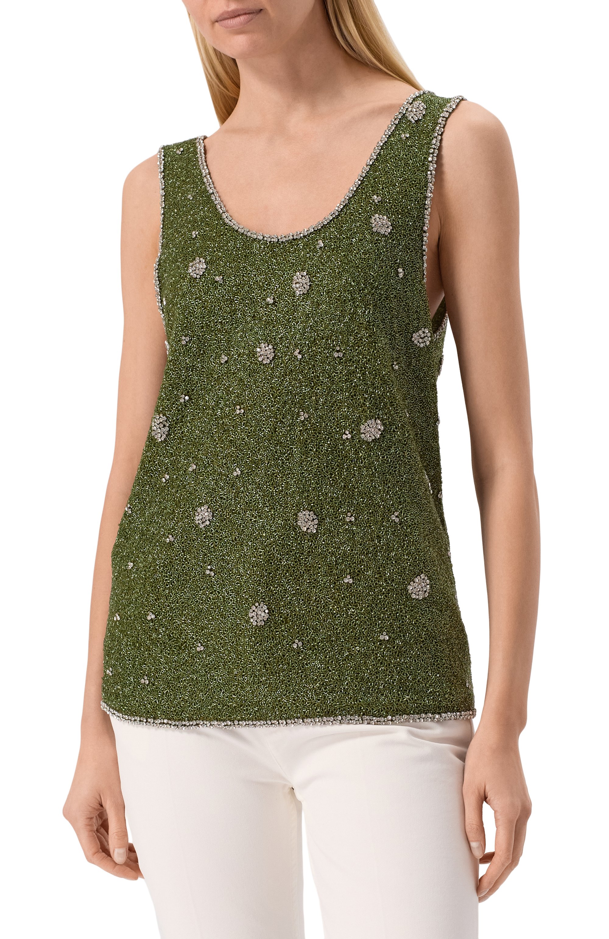 Топ с отделкой бисером GIUSEPPE DI MORABITO, арт. 04SST0190 04468, фото 3