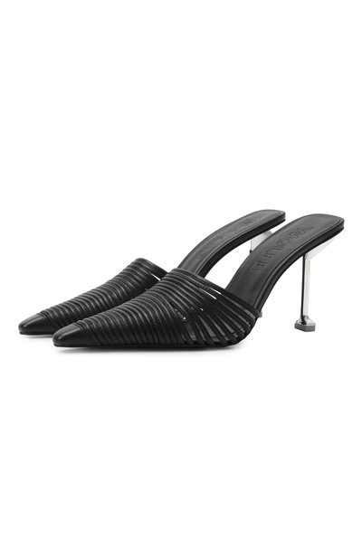 Женские кожаные мюли chromed NAKED WOLFE, арт. CHR0MED/LEATHER