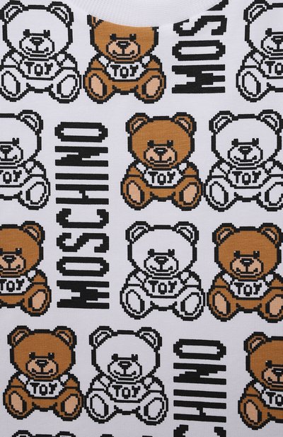 Хлопковая футболка MOSCHINO, арт. HUM03P/LBB89/10A-14A, фото 3