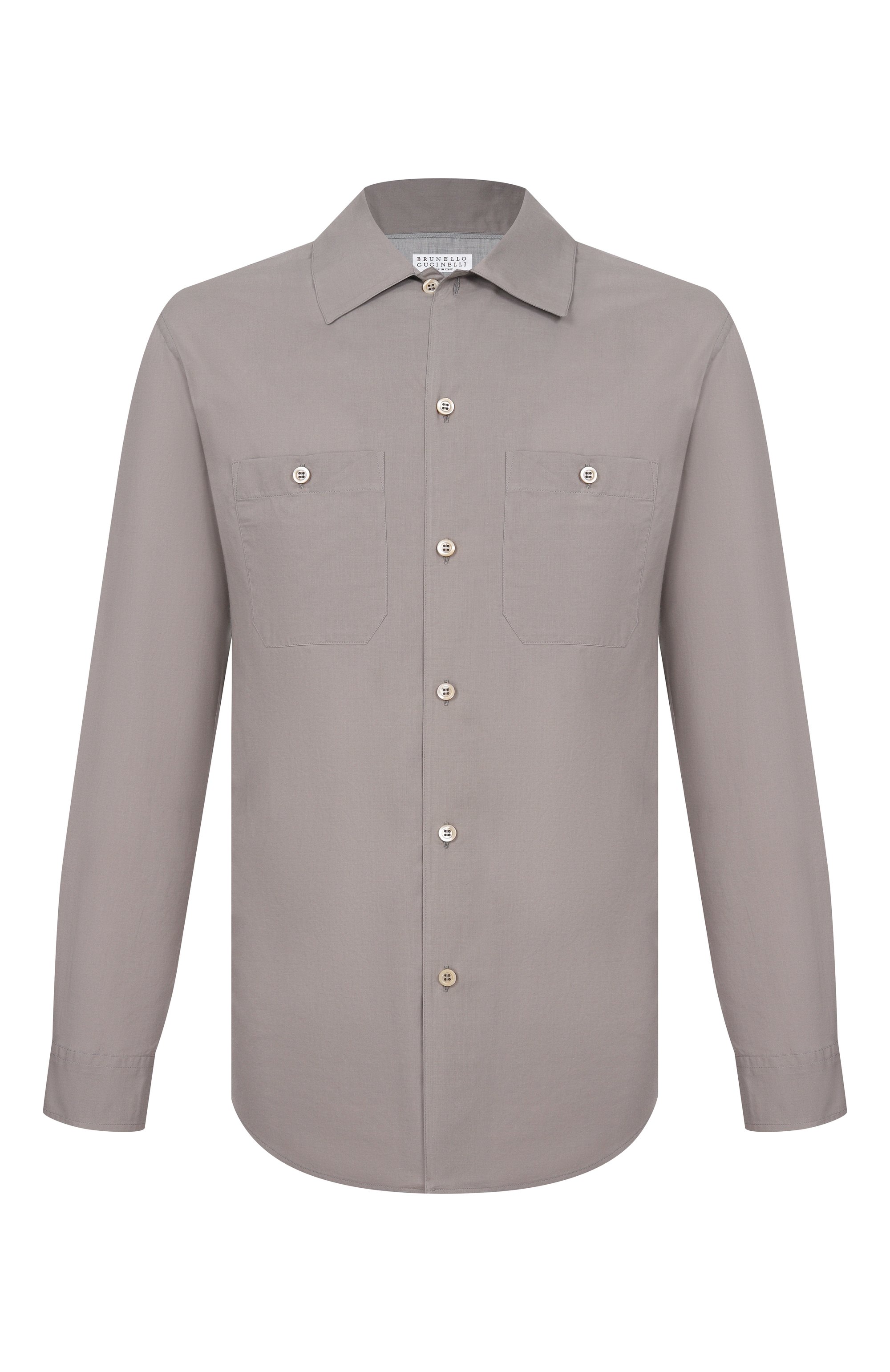Хлопковая рубашка BRUNELLO CUCINELLI, арт. MA6740658, фото 1