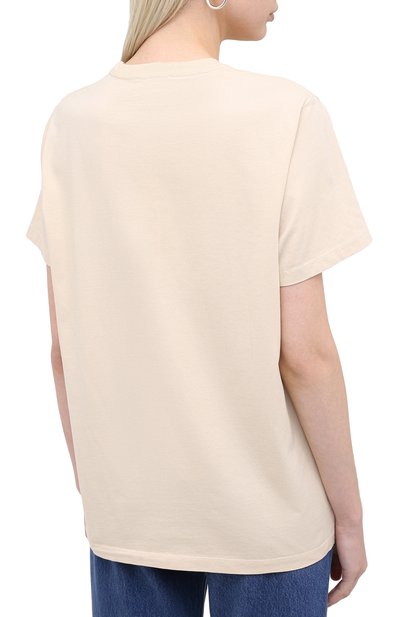 Хлопковая футболка GANNI, арт. T2654, фото 4