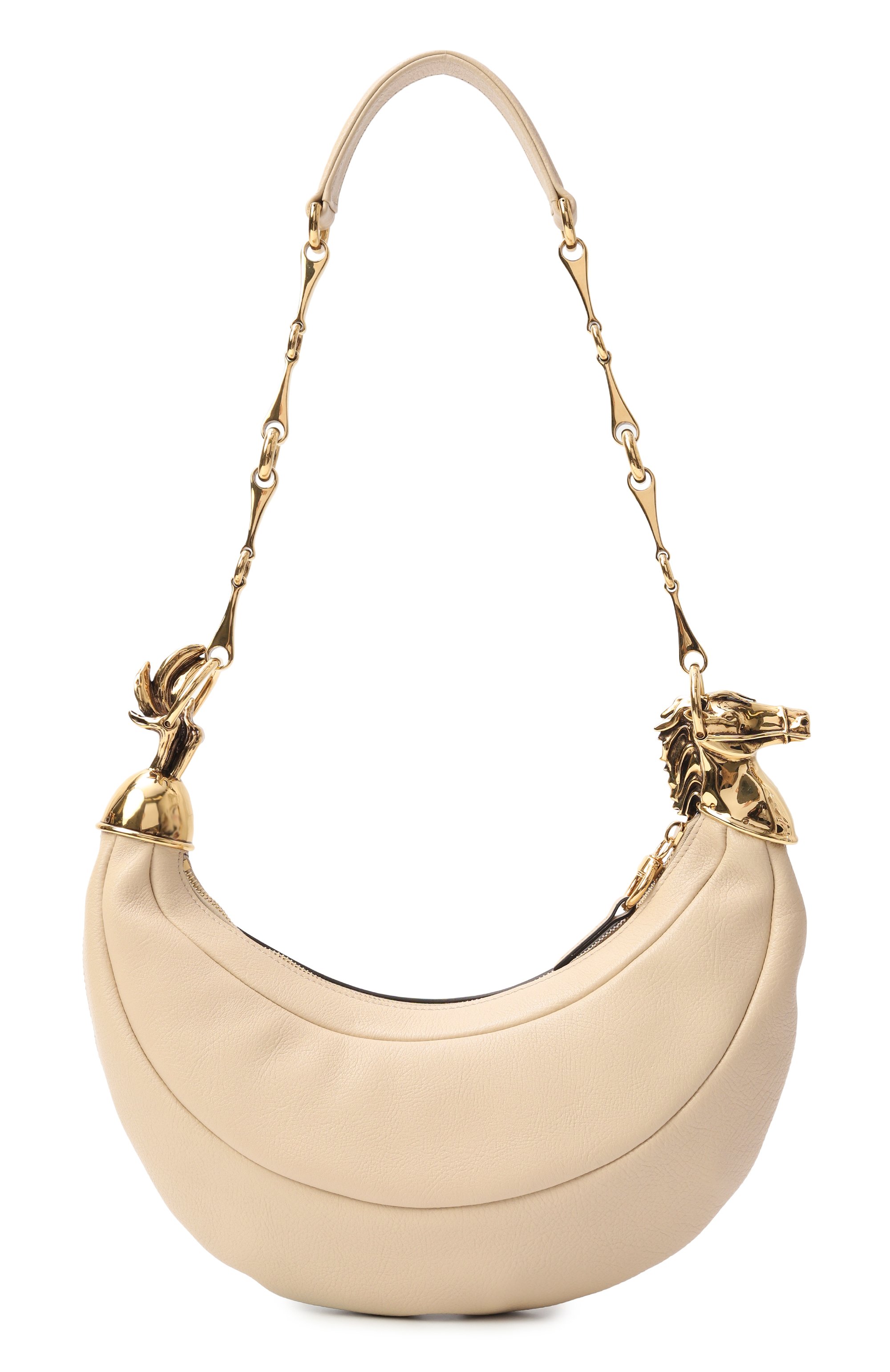 Сумка chain horse CHLOÉ кремового цвета по цене 598000 руб., арт. CHC24AS354N86, фото 6 Сумка chain horse CHLOÉ, арт. CHC24AS354N86, фото 6