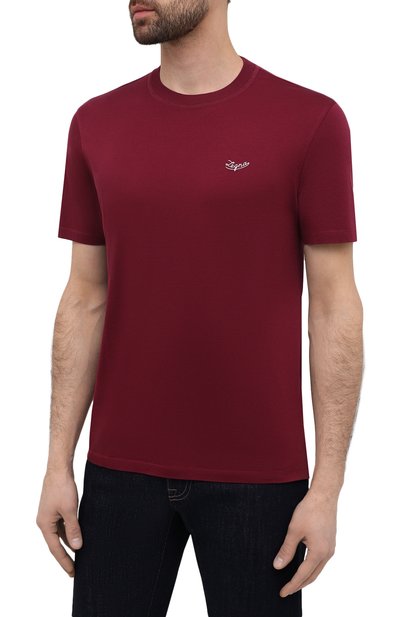 Хлопковая футболка ZEGNA, арт. UW526/707R, фото 3