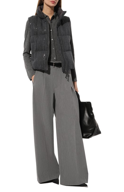 Пуховый жилет Brunello Cucinelli MH5752768 Серый  MH5752768 Фото 2