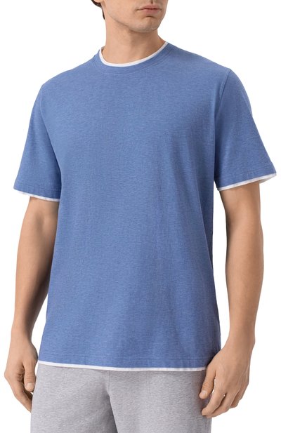 Хлопковая футболка FEDELI, арт. TU000200/JERSEY MELANGE, фото 3