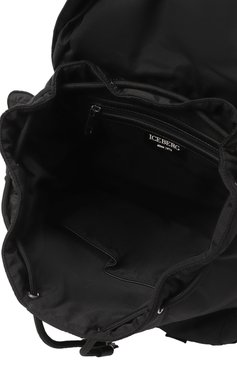 Мужской рюкзак ICEBERG черного цвета, арт. 19I I2S1/7201/6962/0UTLET AW22-23 | Фото 5 (Размер: large; Материал: Текстиль; Материал сплава: Проставлено; Драгоценные камни: Проставлено; Стили: Кэжуэл; Сумки-технические: Рюкзаки - большие)