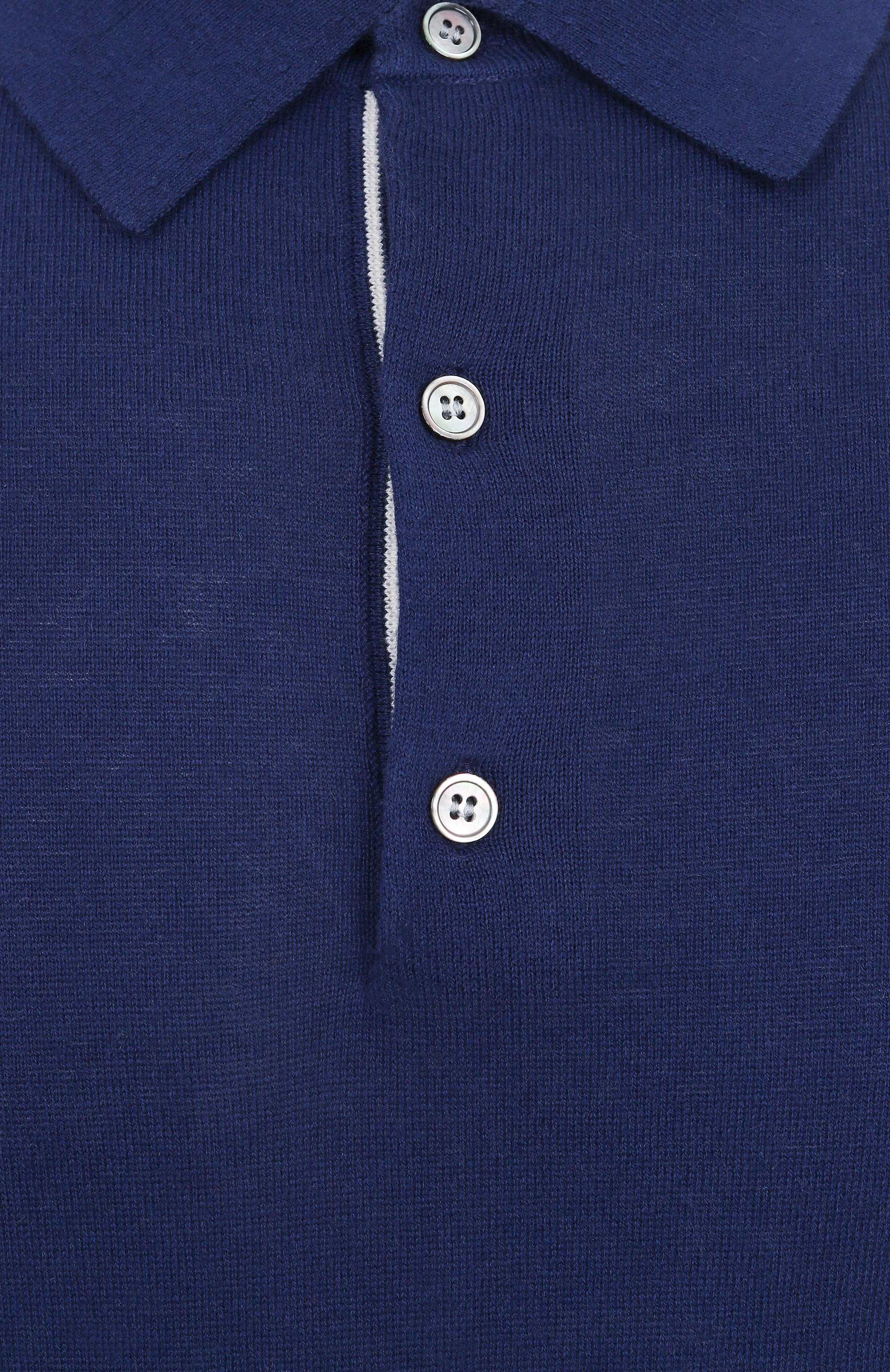 Поло из хлопка и шелка WINDSOR темно-синего цвета по цене 28400 руб., арт. 13 CASHMIL0-P 10018945/30044682, фото 6 Поло из хлопка и шелка WINDSOR, арт. 13 CASHMIL0-P 10018945/30044682, фото 6