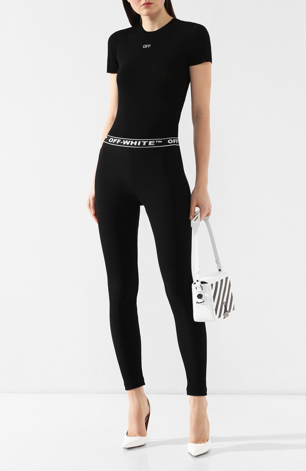 Легинсы с логотипом бренда OFF-WHITE, арт. 0WCD009R19B850571000, фото 2