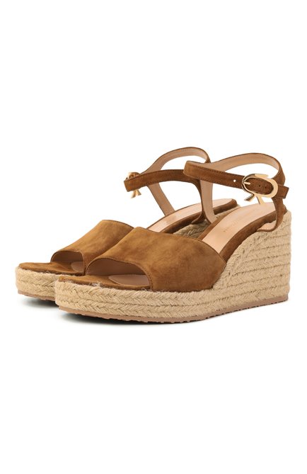 Женские замшевые босоножки GIANVITO ROSSI, арт. G32658.60RIC.VLJTENT