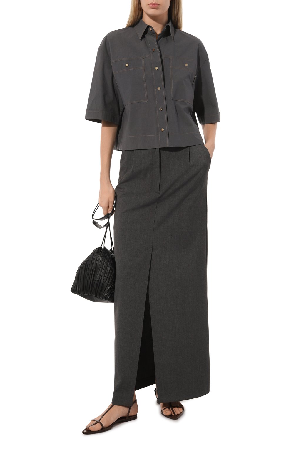 Хлопковая рубашка BRUNELLO CUCINELLI, арт. ML949B1348, фото 2