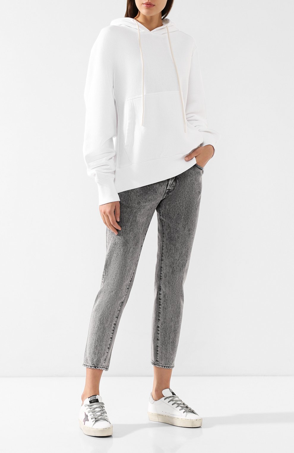 Кожаные кеды hi star GOLDEN GOOSE DELUXE BRAND, арт. G34WS945.F8, фото 2