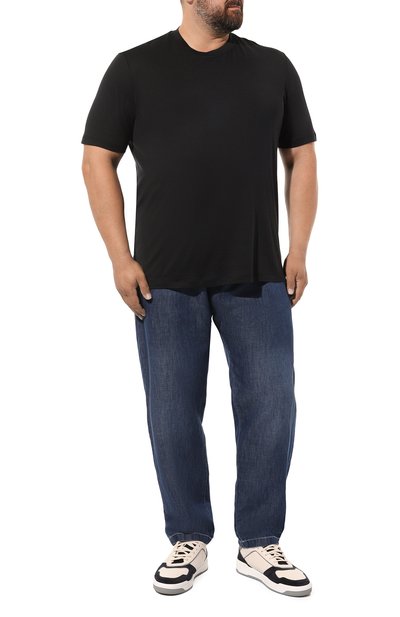 Футболка из шелка и хлопка BRUNELLO CUCINELLI, арт. MTB371308, фото 2