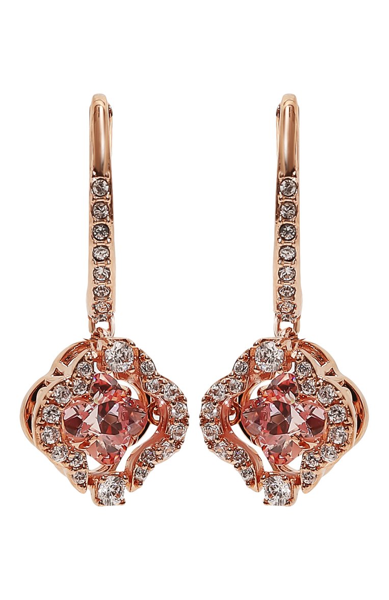Женские серьги sparkling dance SWAROVSKI розового цвета, арт. 5516477 | Фото 1 (Нос: Не проставлено; Региональные ограничения белый список (Axapta Mercury): Не проставлено; Материал: Металл, Кристаллы)