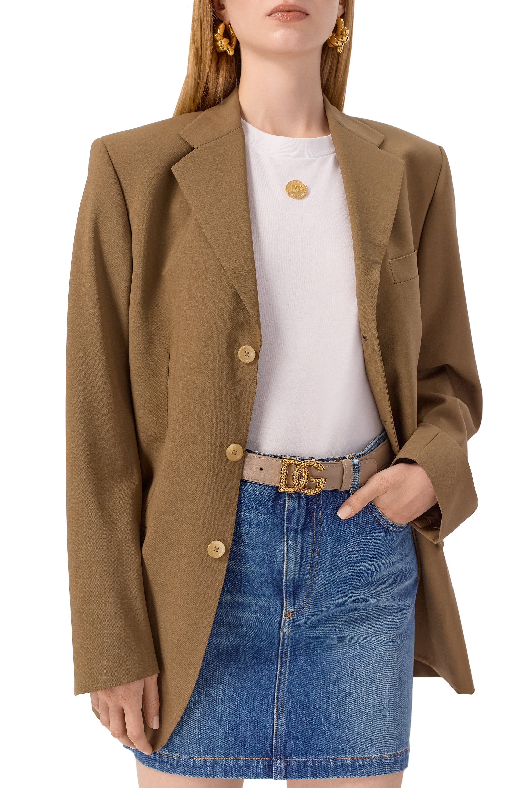 Кожаный ремень DOLCE & GABBANA, арт. BE1663/A9S25, фото 2