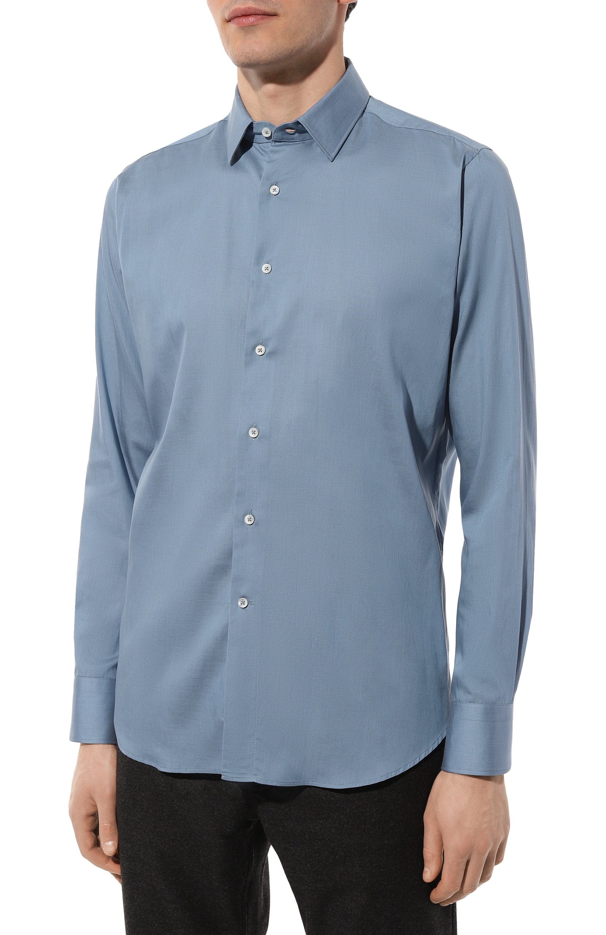 Сорочка из лиоцелла и хлопка CANALI, арт. 7A1/GD03010, фото 3