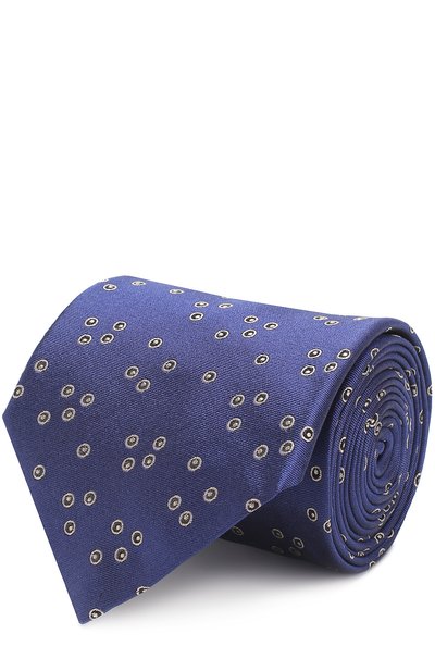 Мужской шелковый галстук с узором LANVIN, арт. 3234/TIE