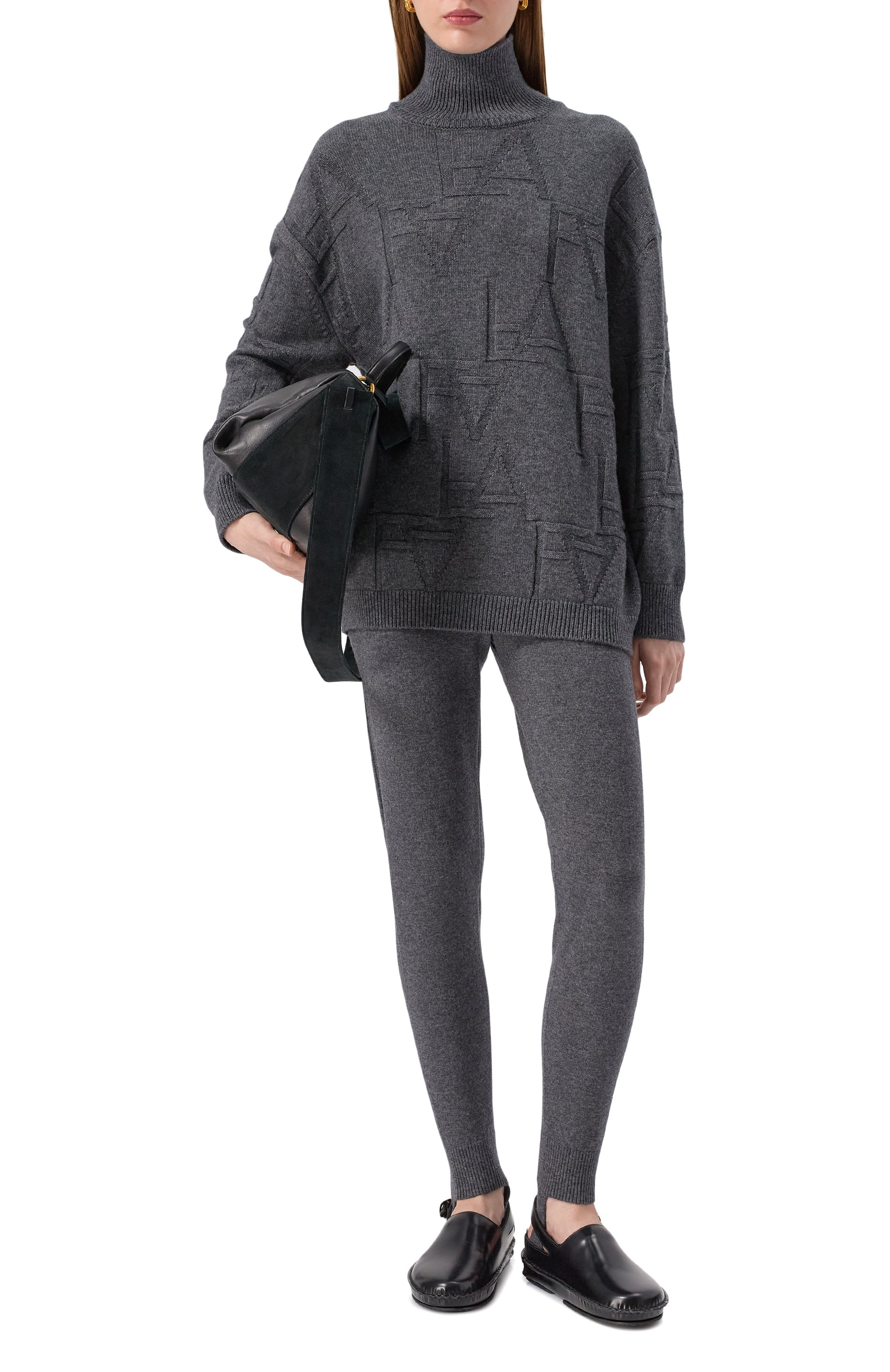 Свитер из шерсти и кашемира FREEAGE темно-серого цвета по цене 56540 руб., арт. W25.SW089.2030.991, фото 2 Свитер из шерсти и кашемира FREEAGE, арт. W25.SW089.2030.991, фото 2