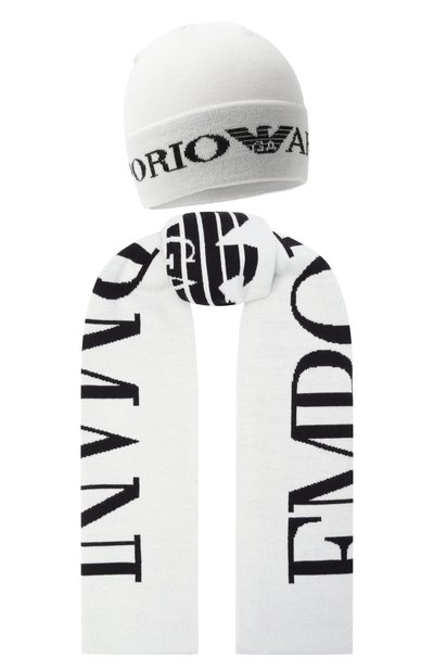 Комплект из шапки и шарфа EMPORIO ARMANI, арт. 407524/3F932