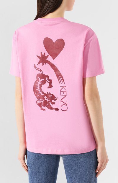Хлопковая футболка KENZO, арт. FA52TS9624W8, фото 4