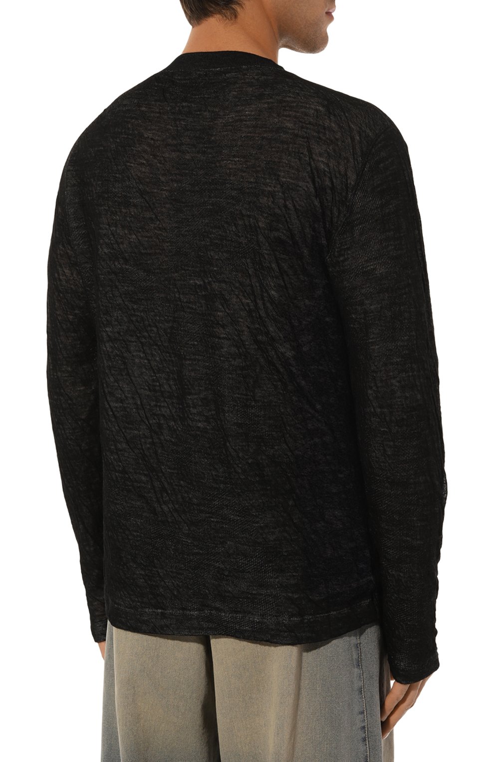 Шерстяной лонгслив TRANSIT черного цвета по цене 49950 руб., арт. CFUTRY19540, фото 4 Шерстяной лонгслив TRANSIT, арт. CFUTRY19540, фото 4