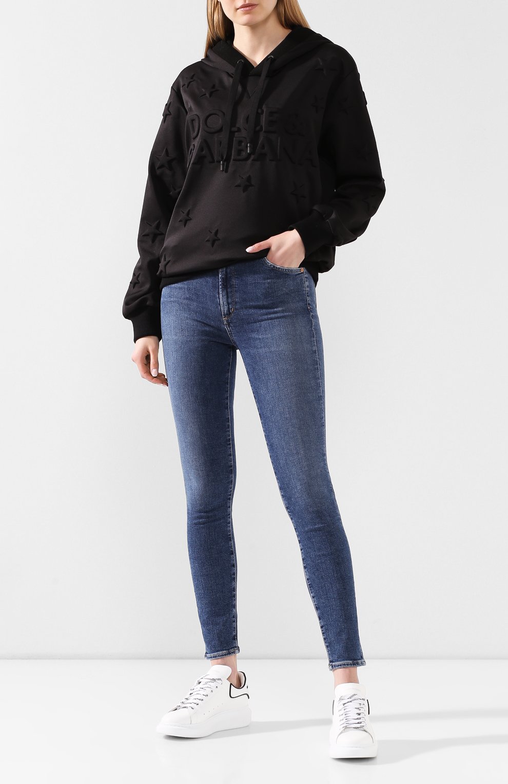 Худи DOLCE & GABBANA черного цвета по цене 133000 руб., арт. F9G80T/HUMD6, фото 2 Худи DOLCE & GABBANA, арт. F9G80T/HUMD6, фото 2