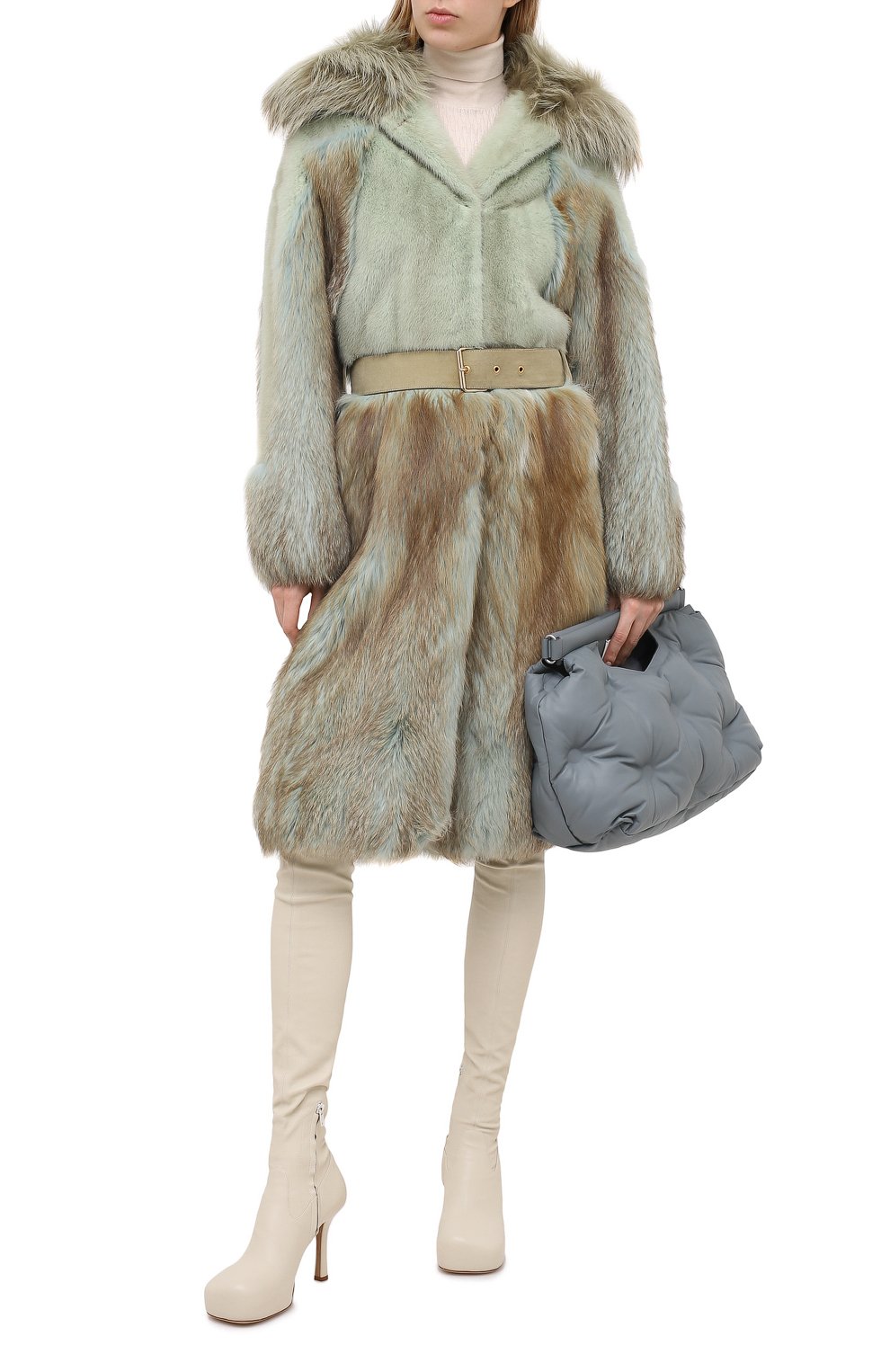 Шуба из меха норки и лисы LANVIN, арт. RW-C0135F-VI23-H16, фото 2