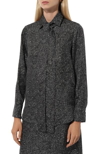 Шелковая блузка KITON, арт. D48407K0531E04, фото 3