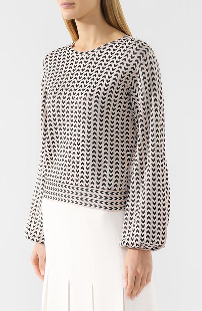 Пуловер EMPORIO ARMANI светло-розового цвета по цене 58400 руб., арт. 3G2MV6/2M12Z, фото 3 Пуловер EMPORIO ARMANI, арт. 3G2MV6/2M12Z, фото 3