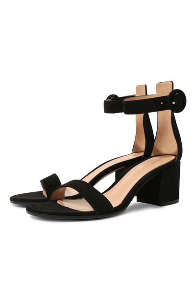 Женские замшевые босоножки versilia 60 GIANVITO ROSSI, арт. G60357.60RIC.CAMNER0