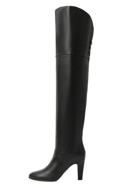 Кожаные ботфорты eve 85 CHLOÉ, арт. CHC24A03PMF, фото 4