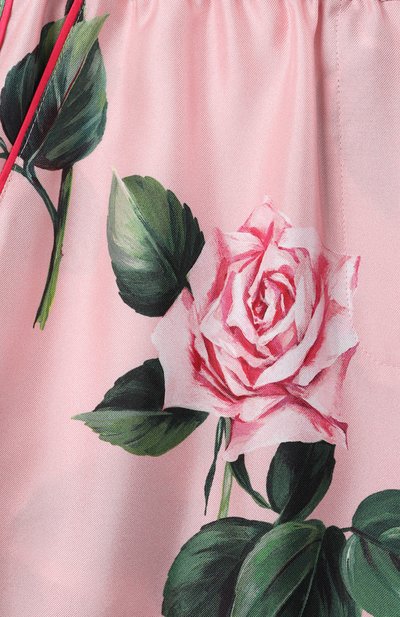 Шелковые брюки DOLCE & GABBANA, арт. L53P30/IS1X8/8-14, фото 3