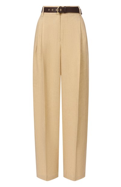 Женские льняные брюки MAX MARA STUDIO, арт. MSTSUMER0