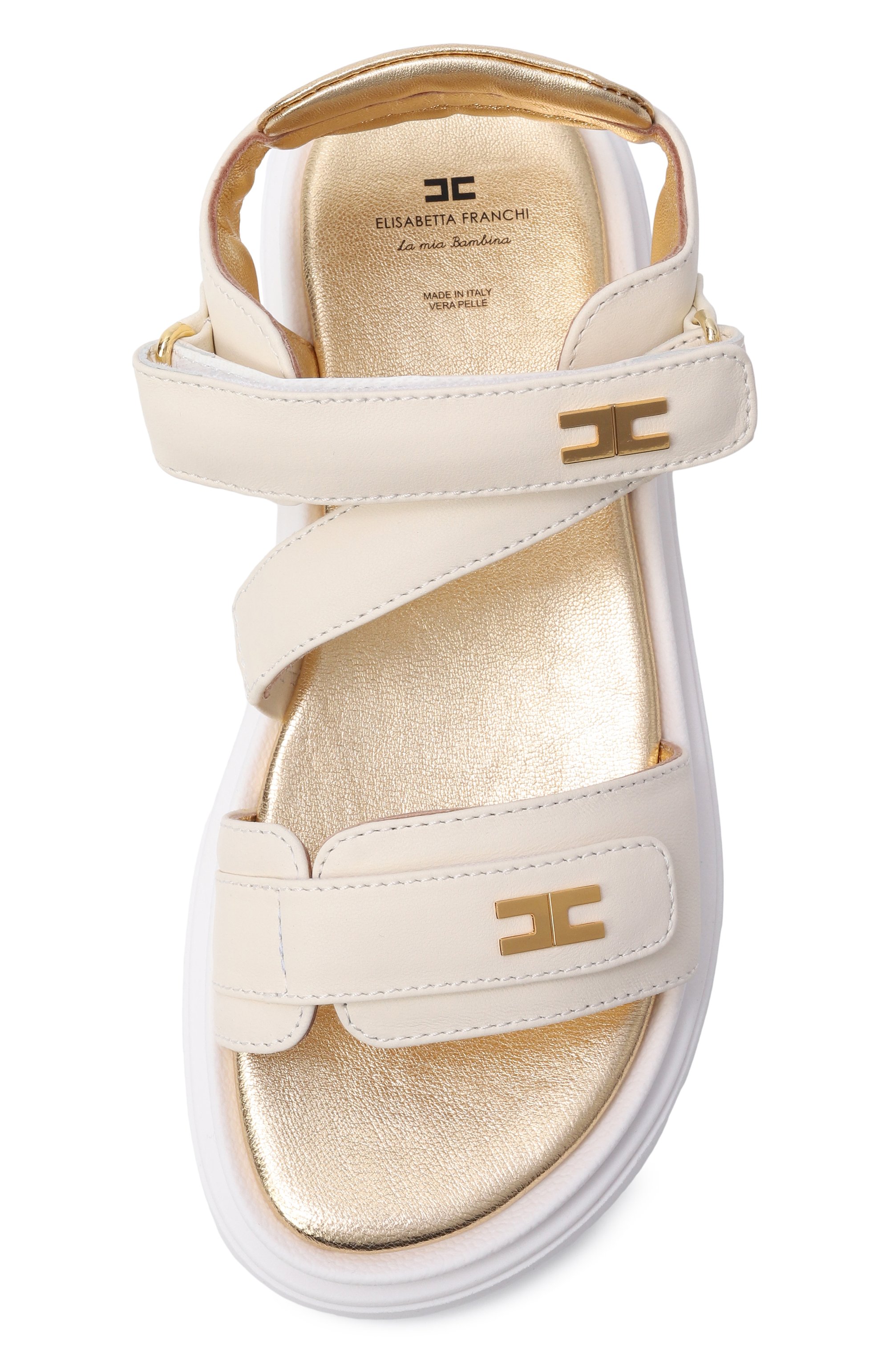 Кожаные сандалии ELISABETTA FRANCHI LA MIA BAMBINA, арт. F4A2-E0586-1733_001, фото 4