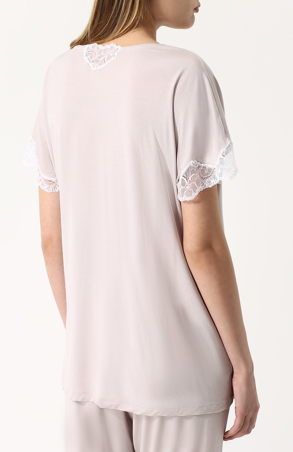 Пижама из смеси вискозы и шелка с кружевной отделкой ZIMMERLI, арт. 762-3998, фото 3