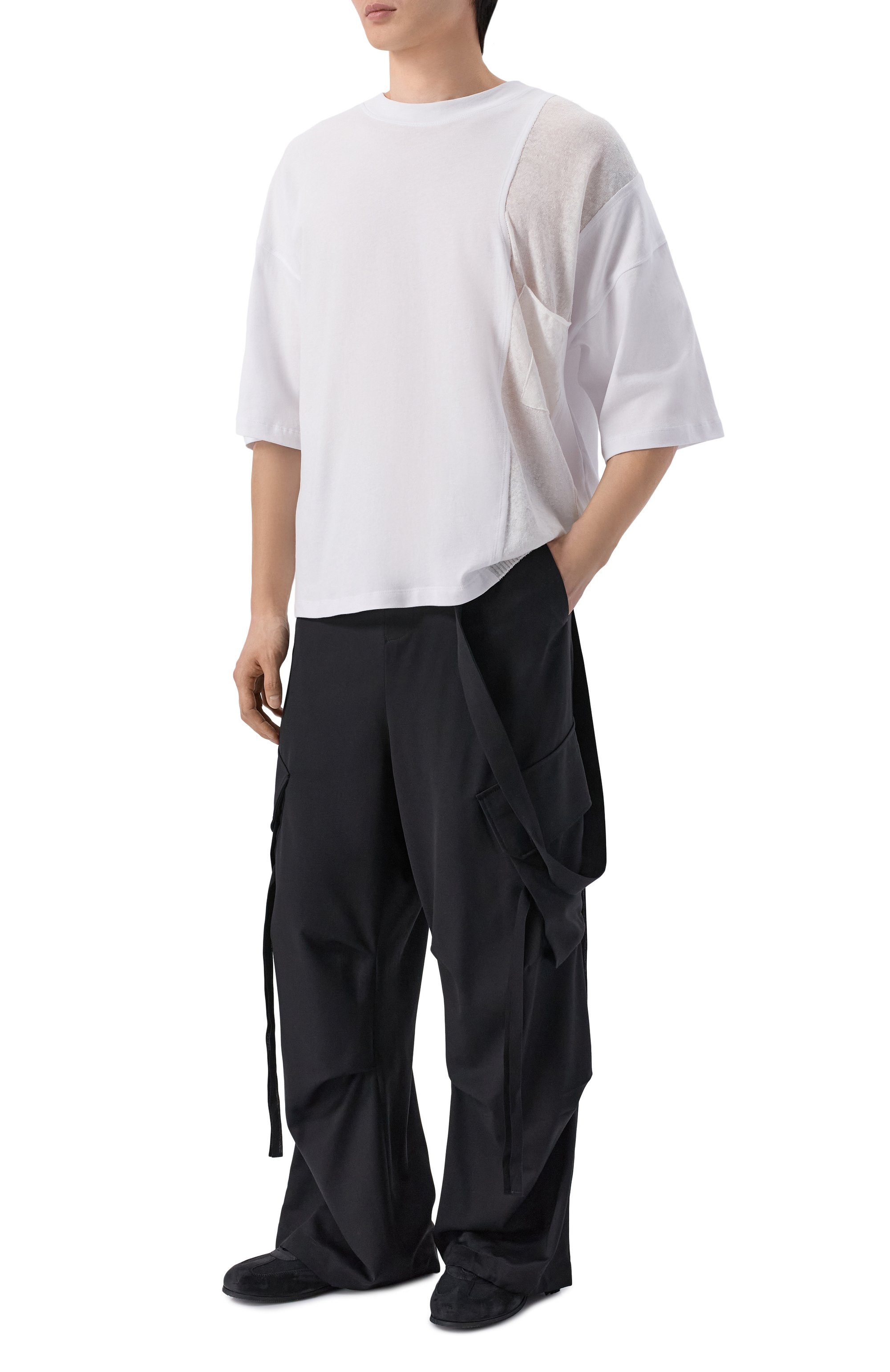 Хлопковая футболка ISABEL BENENATO белого цвета по цене 46050 руб., арт. UJ21S26, фото 2 Хлопковая футболка ISABEL BENENATO, арт. UJ21S26, фото 2