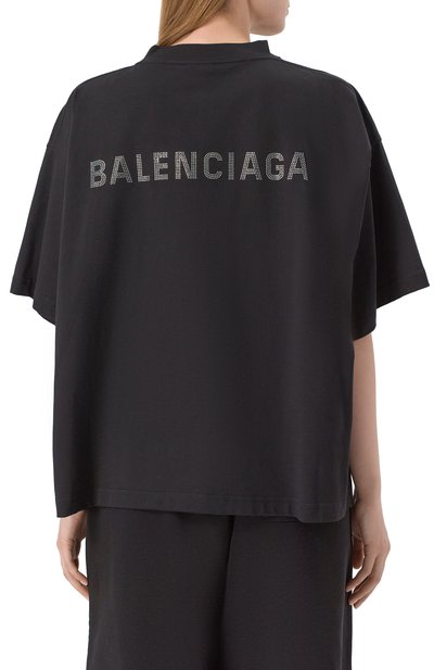 Хлопковая футболка BALENCIAGA, арт. 818543/T0VJ6, фото 4