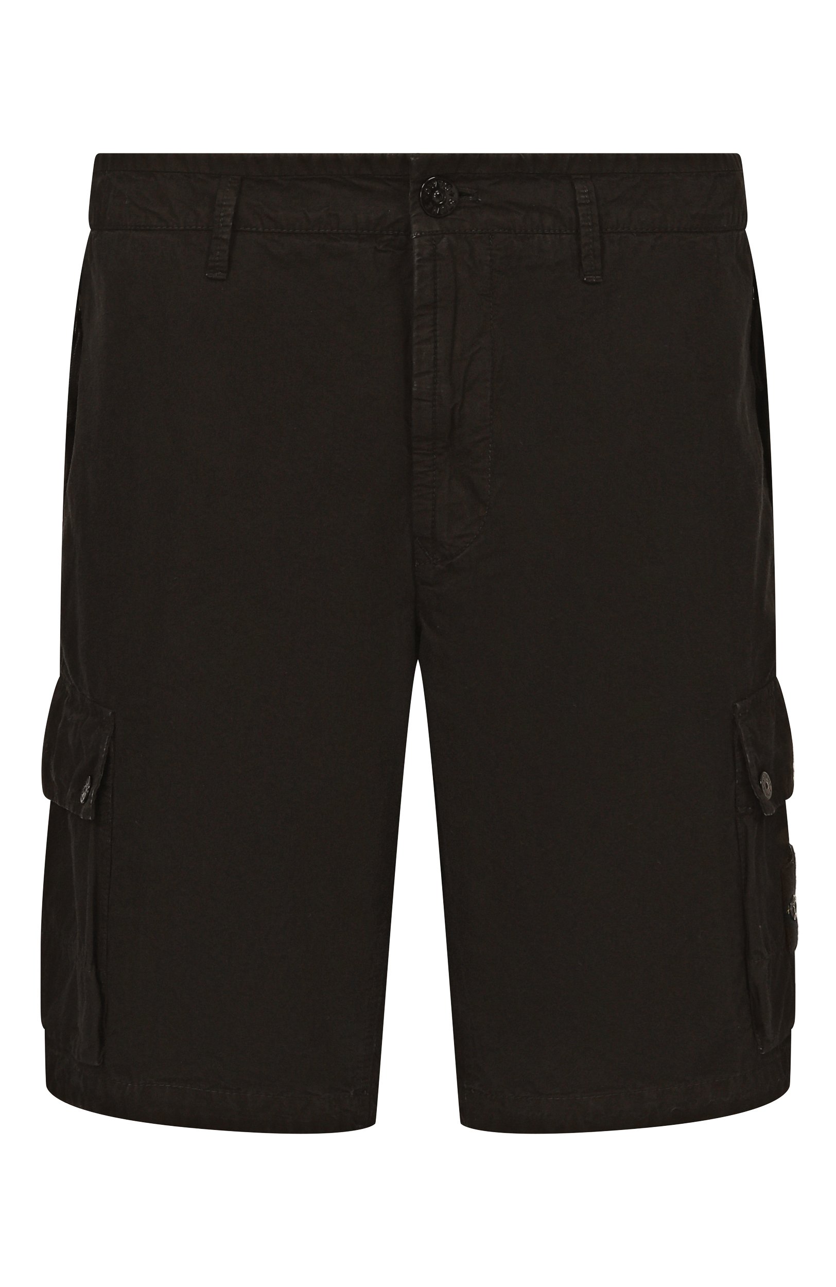 Хлопковые шорты STONE ISLAND черного цвета по цене 43150 руб., арт. L1S15L100019/S00WA, фото 1 Хлопковые шорты STONE ISLAND, арт. L1S15L100019/S00WA, фото 1