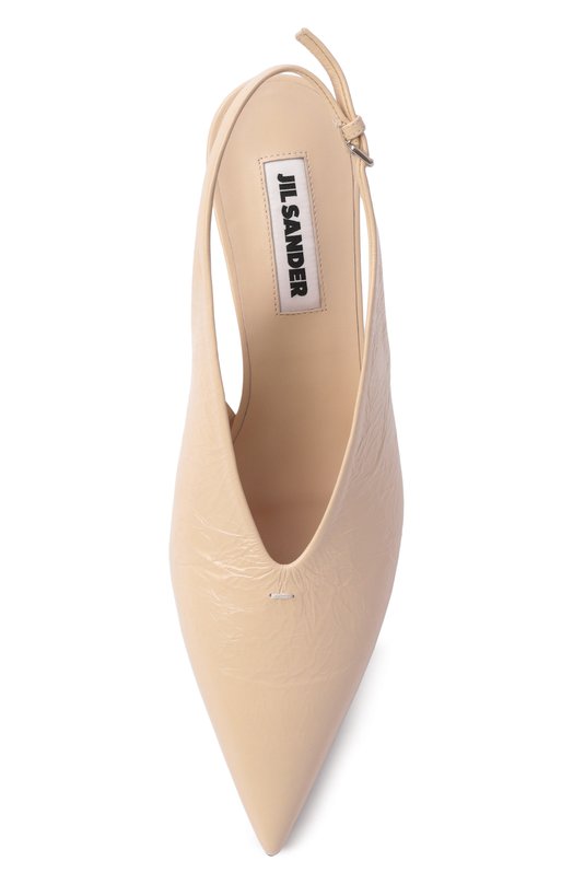 Кожаные туфли Jil Sander J15WP0128/P7589 Кремовый  J15WP0128/P7589 Фото 6