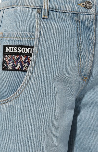 Джинсы MISSONI голубого цвета по цене 75200 руб., арт. WI28/BW00K9, фото 5 Джинсы MISSONI, арт. WI28/BW00K9, фото 5