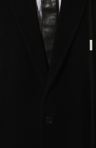 Шерстяное пальто ANN DEMEULEMEESTER черного цвета по цене 294500 руб., арт. 2202-M-C001-FA113-099, фото 5 Шерстяное пальто ANN DEMEULEMEESTER, арт. 2202-M-C001-FA113-099, фото 5