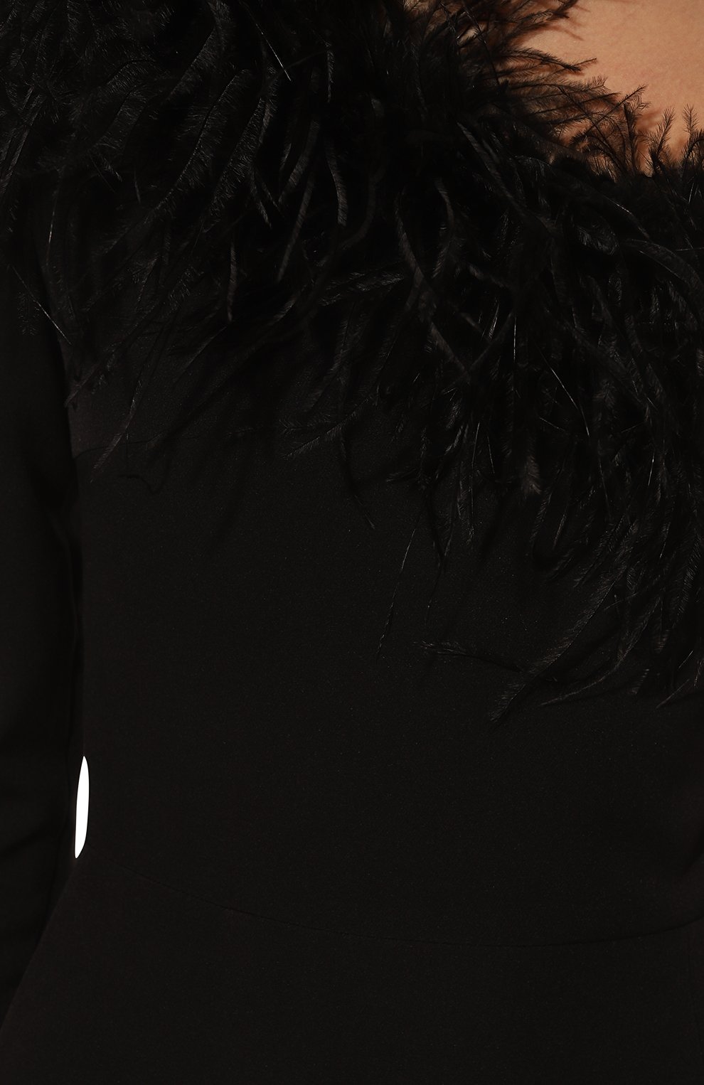 Платье с отделкой перьями ALINE, арт. AL22FW150605, фото 5