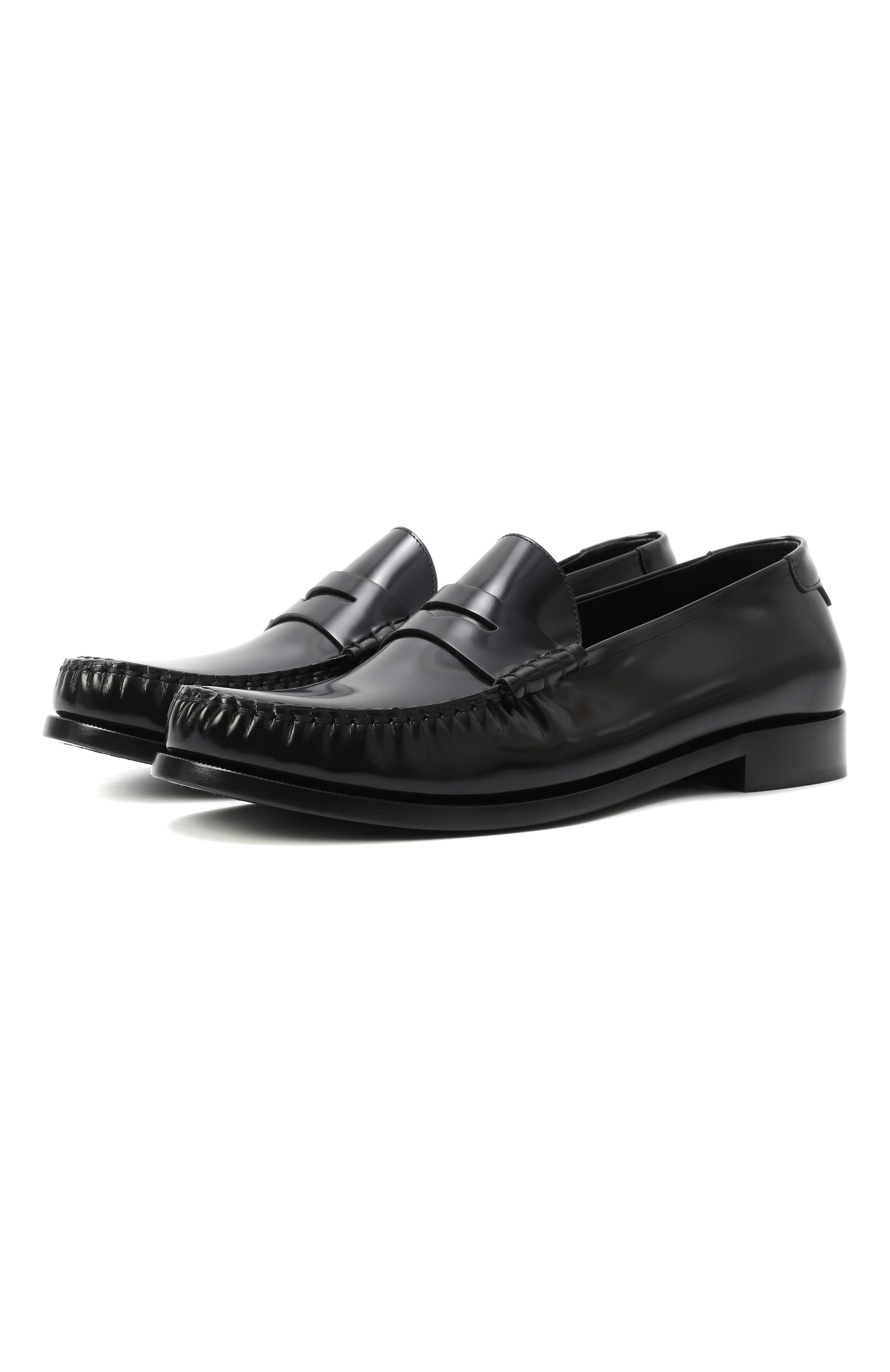 Кожаные пенни-лоферы le loafer SAINT LAURENT, арт. 670231/AAA7R, фото 1