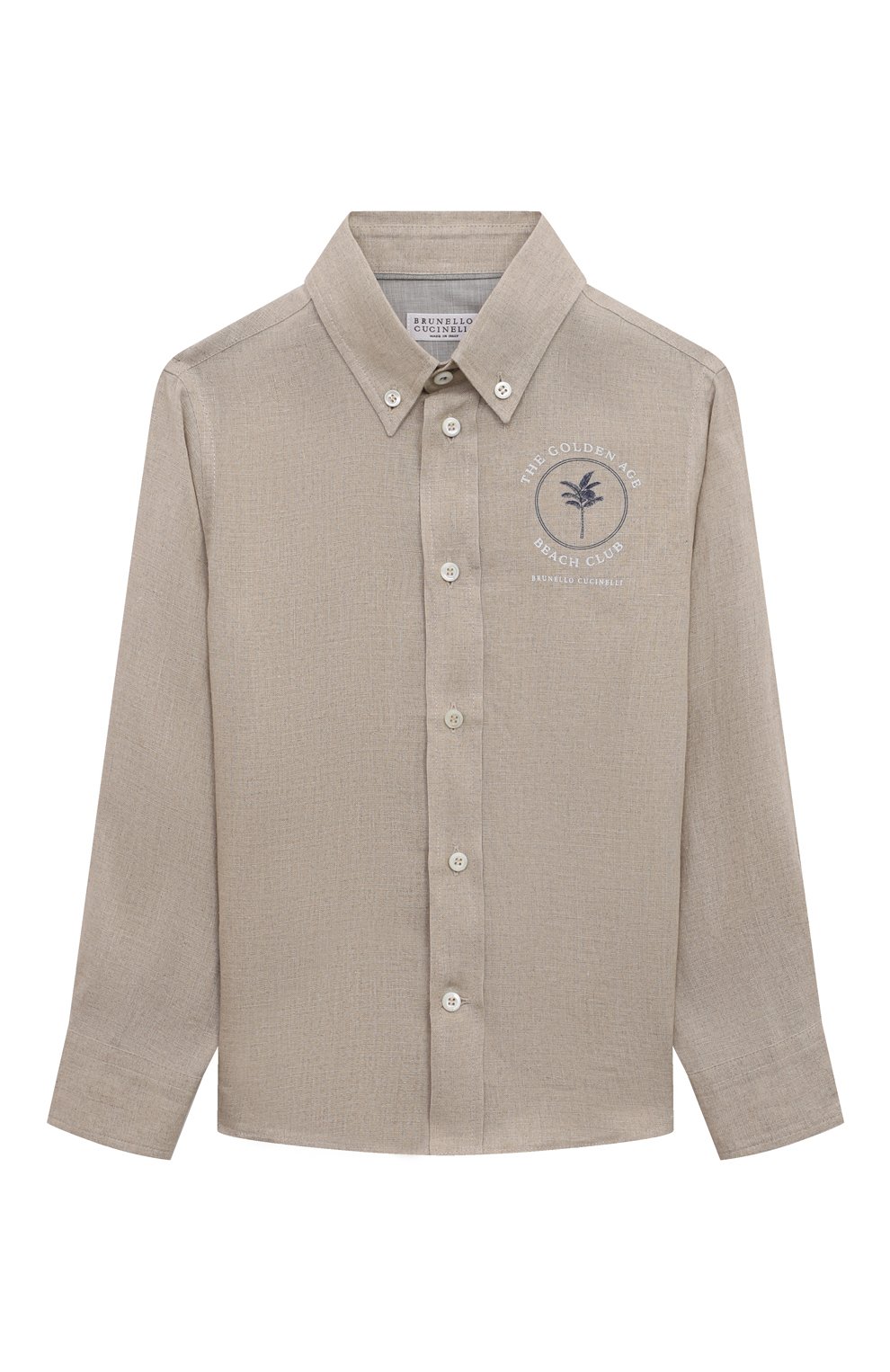 Льняная рубашка BRUNELLO CUCINELLI, арт. BM633C305A, фото 1
