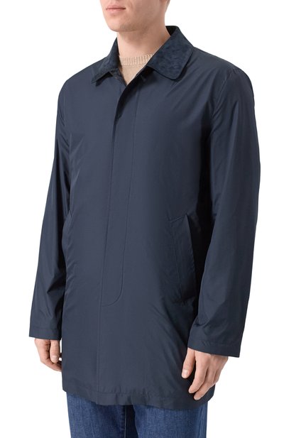 Плащ CORNELIANI темно-синего цвета по цене 107500 руб., арт. 2735B3/2720156, фото 3 Плащ CORNELIANI, арт. 2735B3/2720156, фото 3