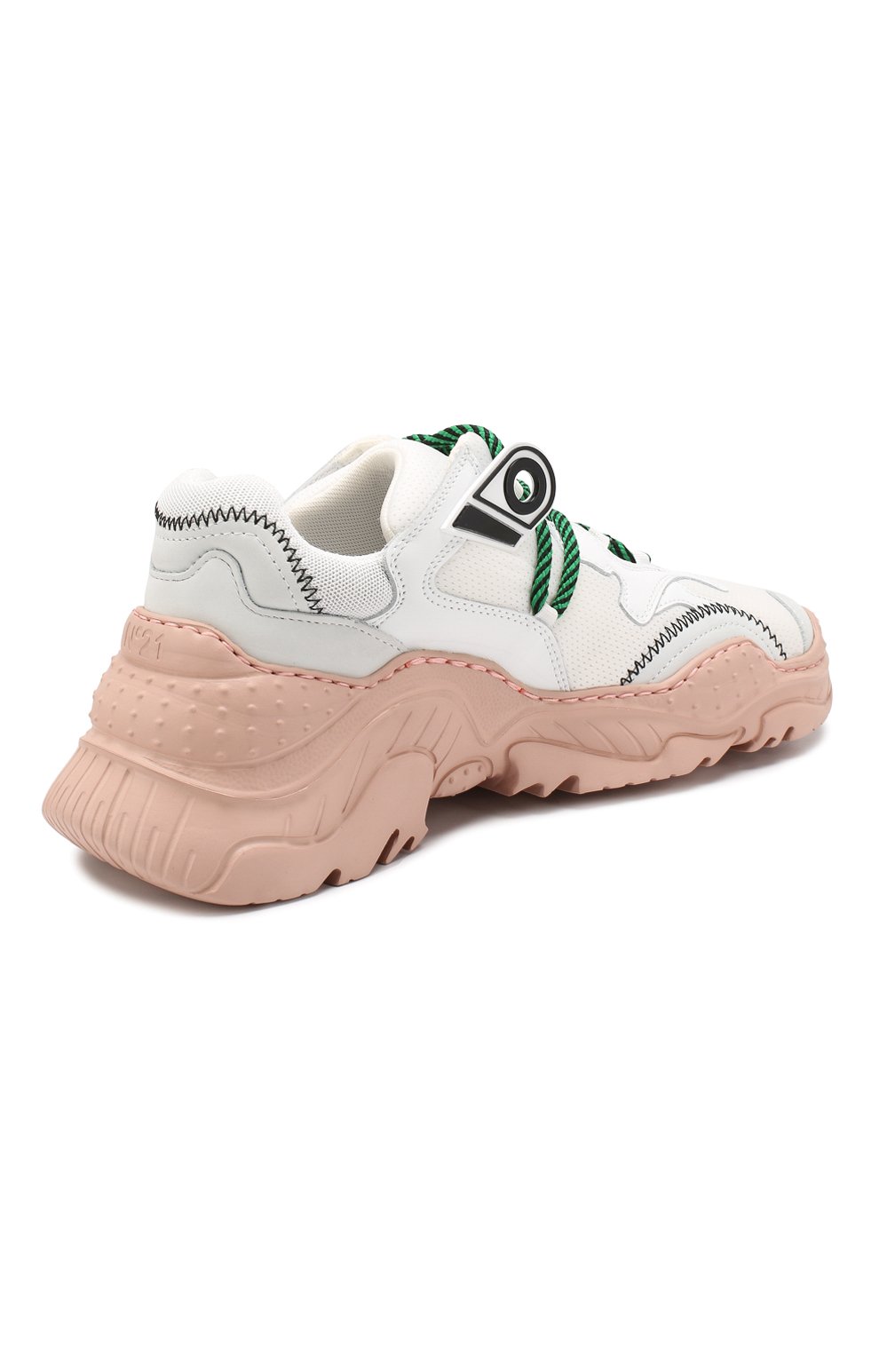 Текстильные кроссовки N21 розового цвета по цене 36400 руб., арт. 00119SSS00460040, фото 4 Текстильные кроссовки N21, арт. 00119SSS00460040, фото 4