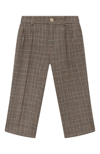 Брюки из шерсти и льна GUCCI, арт. 599475 XWAGI